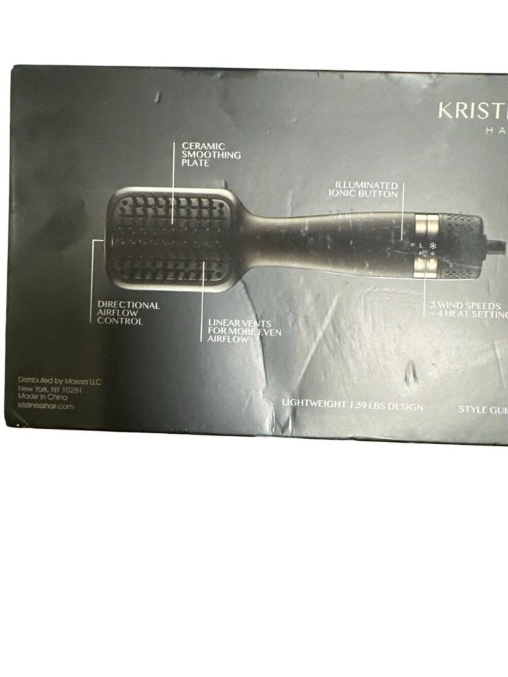 Kristen Ess Hair Soft Volume Blow Dry Brush Scalp Stimulating Vegan Ionic New - Picture 7 of 10